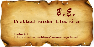 Brettschneider Eleonóra névjegykártya